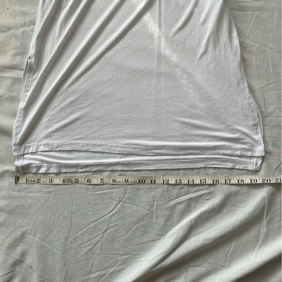 Stradivarius | extra long high-low white tank top, S - Picture 9 of 12